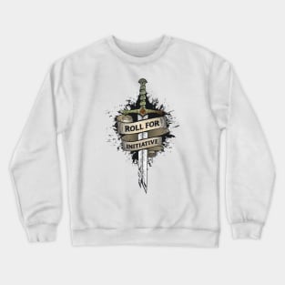 Roll for Initiative Broken Sword Vintage Crewneck Sweatshirt